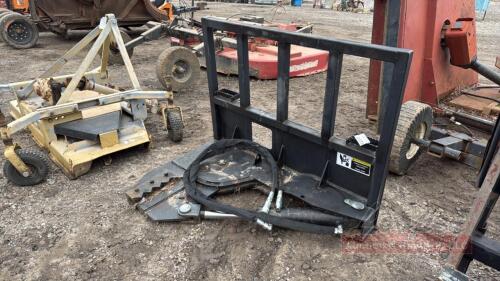 Skid Steer Quick Attach Hydrolic Tree Sheer