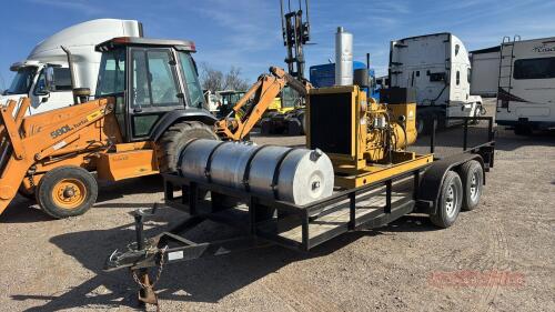 2008 Dakota Utility Trailer with 80 KW Katolight Diesel Generator and 100 Gallon Diesel Fuel Tank