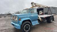 1987 GMC Sierra Flatbed Truck With Crane